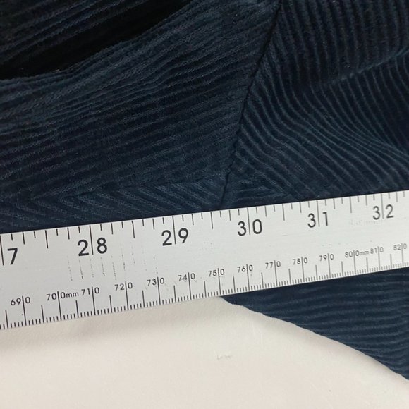 Vintage Y2K Haggar Wide Wale Blue Pleated Corduroy Pants Men's 36 x 30 Skater - Picture 13 of 13